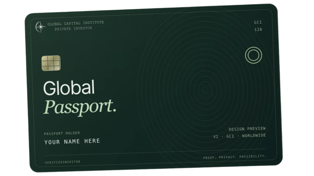 Global Investment Passport design preview
