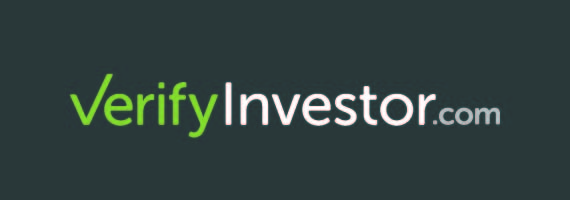 VerifyInvestor.com logo in its official green and white palette